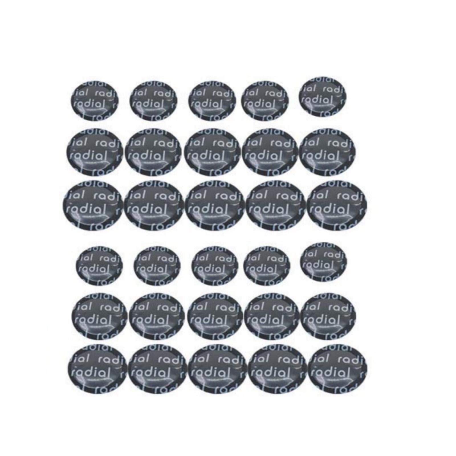 31pcs 3 Sizes Round Tire Patches Vehicle Car Tire Repair Glue Kit Repair Tool