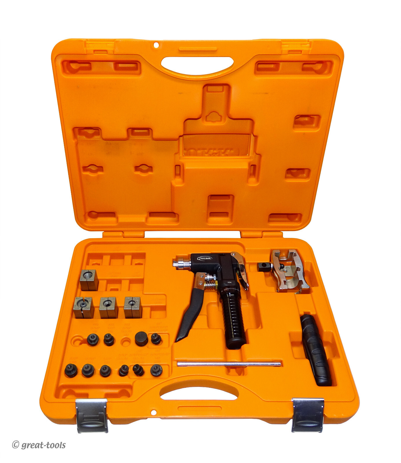HYDRAULIC FLARING TOOL – automotive brake line flares – pistol grip – S.U.R.&R