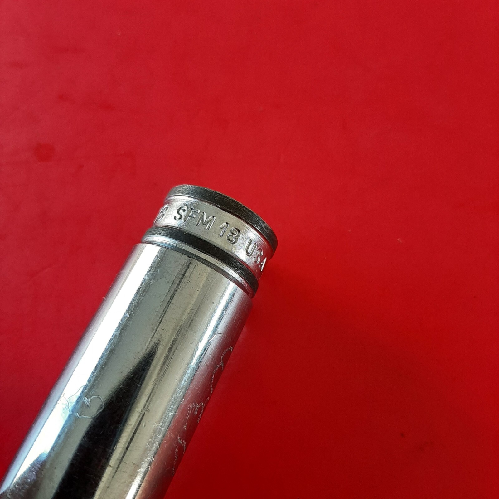 Snap-on Tools USA 3/8″ Drive 18mm Metric 12 Point Deep Chrome Socket SFM18