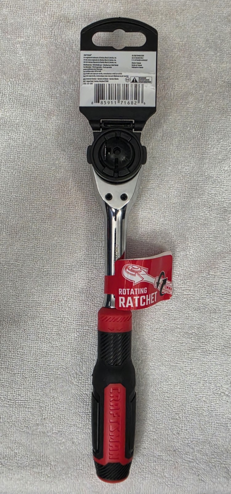 NEW Craftsman 3/8 Comfort Grip Ratcheting/Twisting Handle Ratchet With Tag