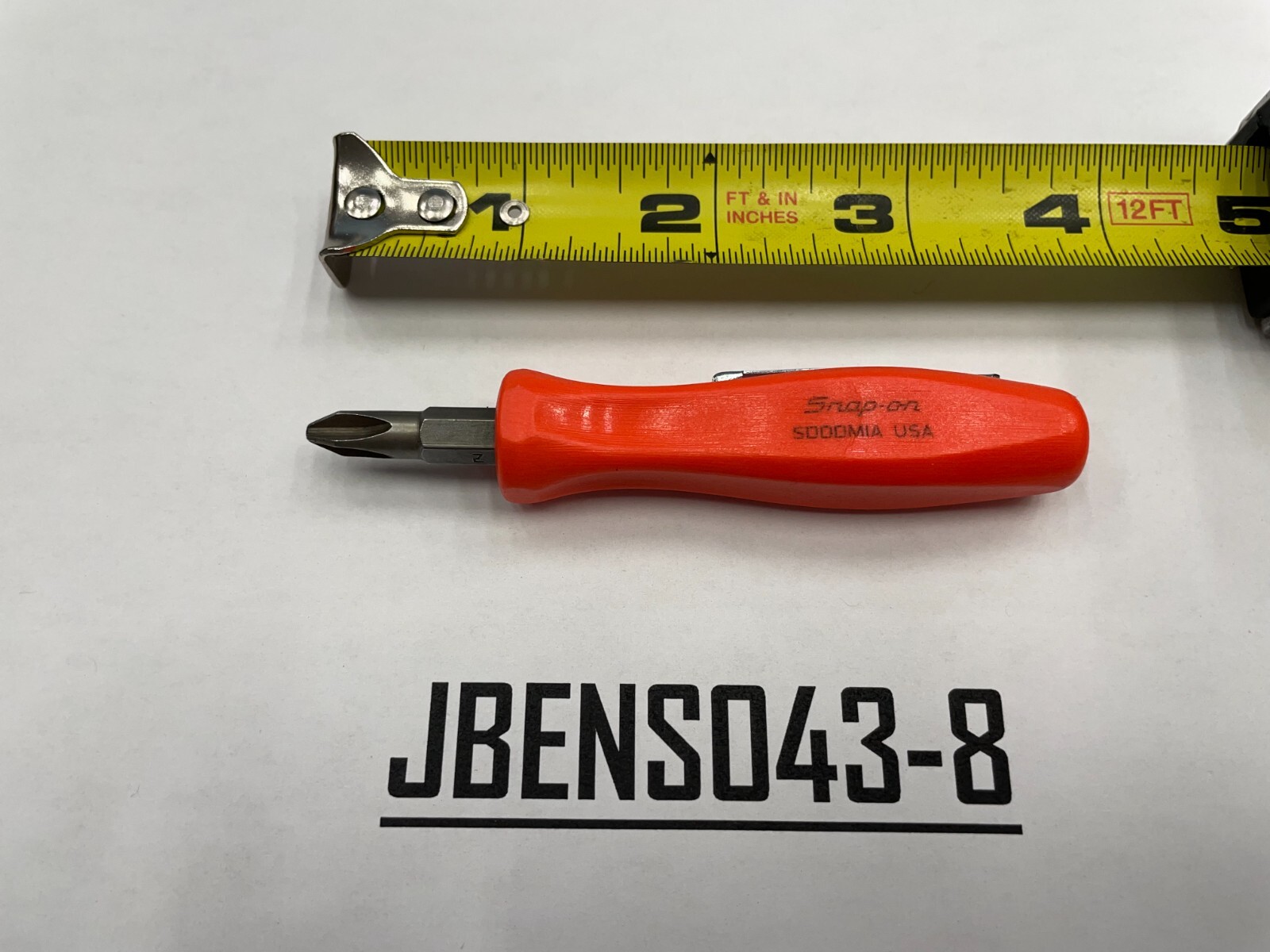 Snap-on Tools USA NEW ORANGE Reversible Magnetic Bit Pocket Screwdriver SDDDM1AO