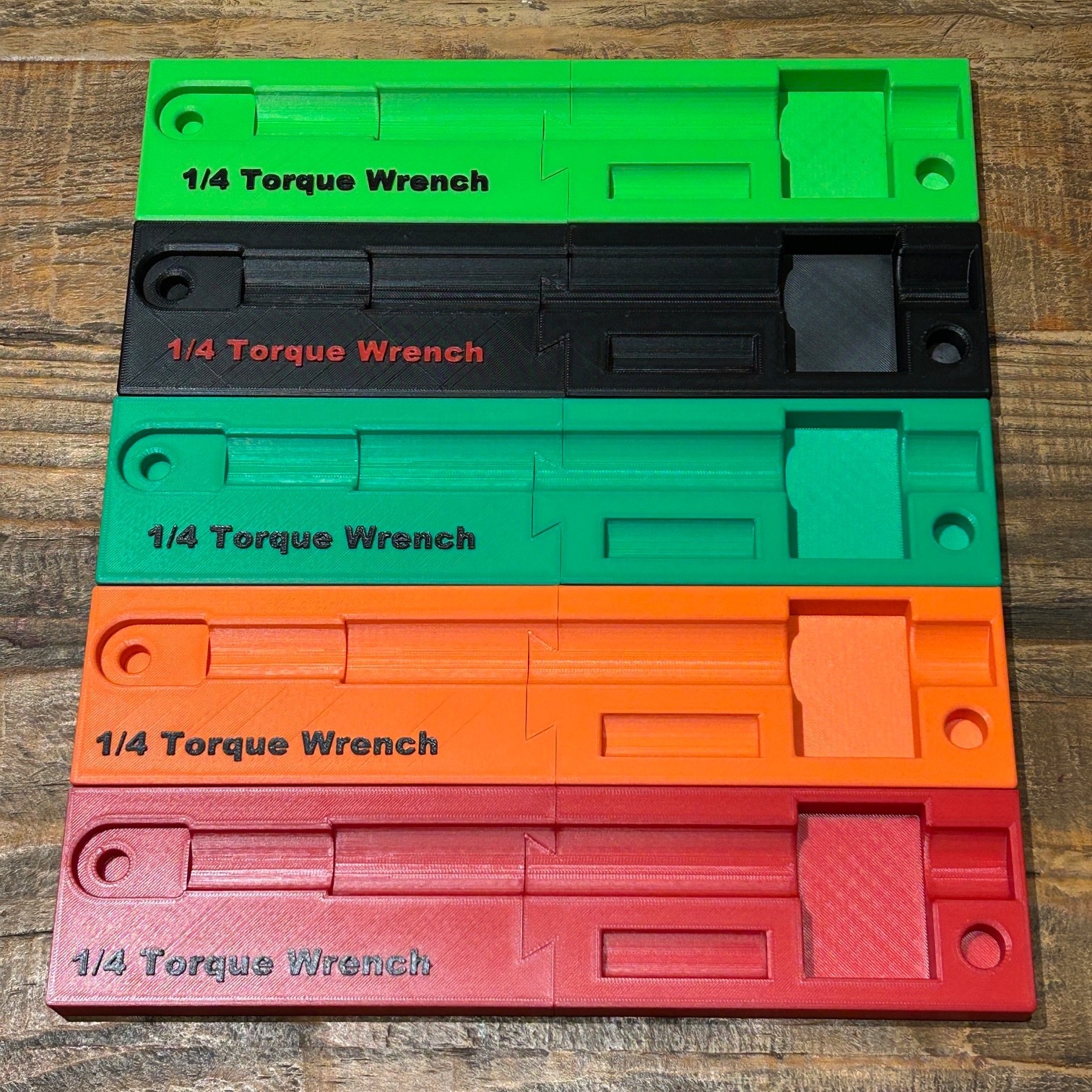 Custom made storage tray for SnapOn 1/4 digital torque wrench ATECH1FS240N