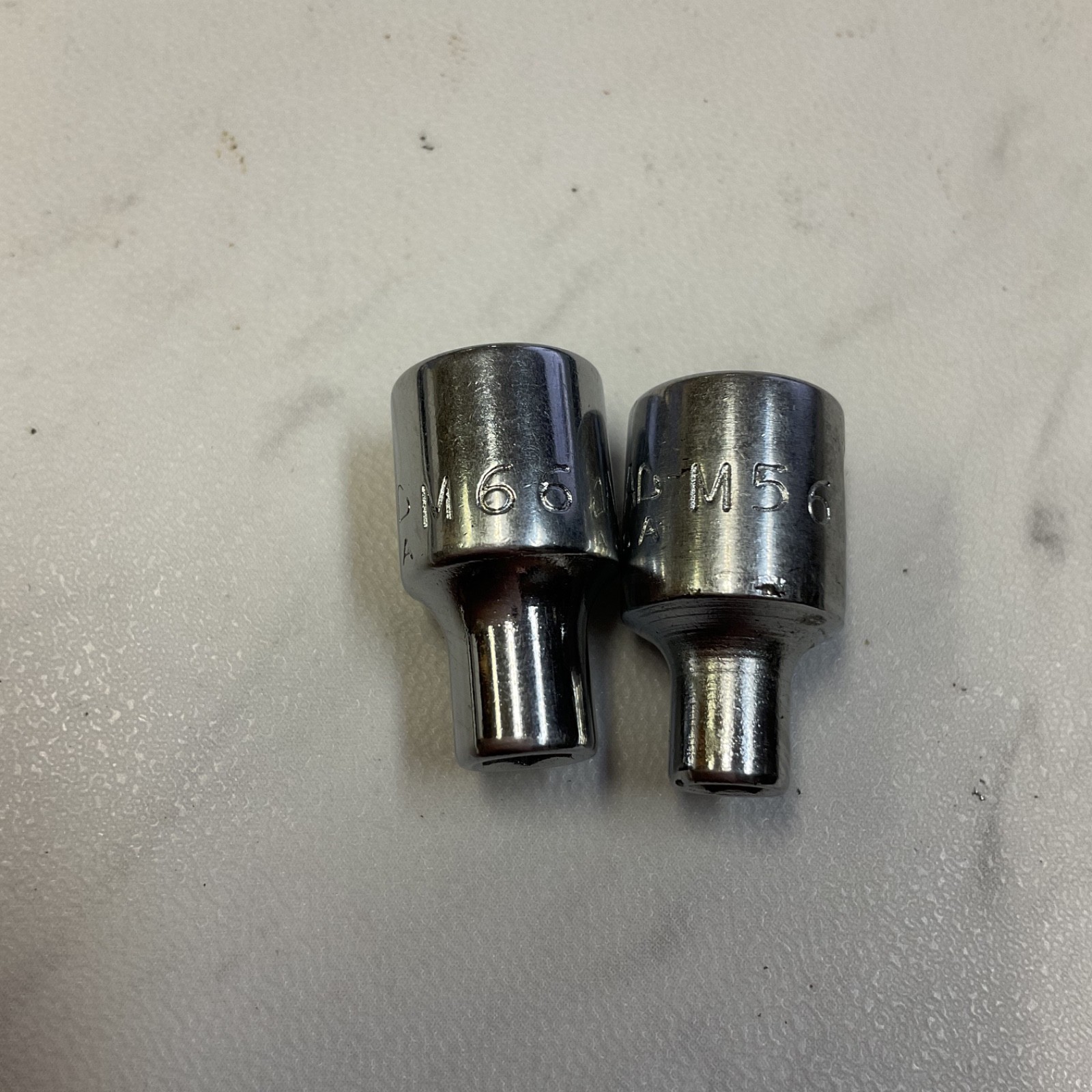 Mac Tools M56 (5/32″) & M66 (3/16″) Shallow Sockets 1/4″ Drive 6 Point USA
