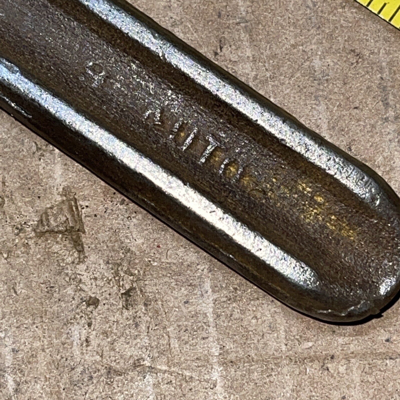 Vintage 9 In AUTO Adjustable Pipe Wrench 9″ Made In USA 9in Antique