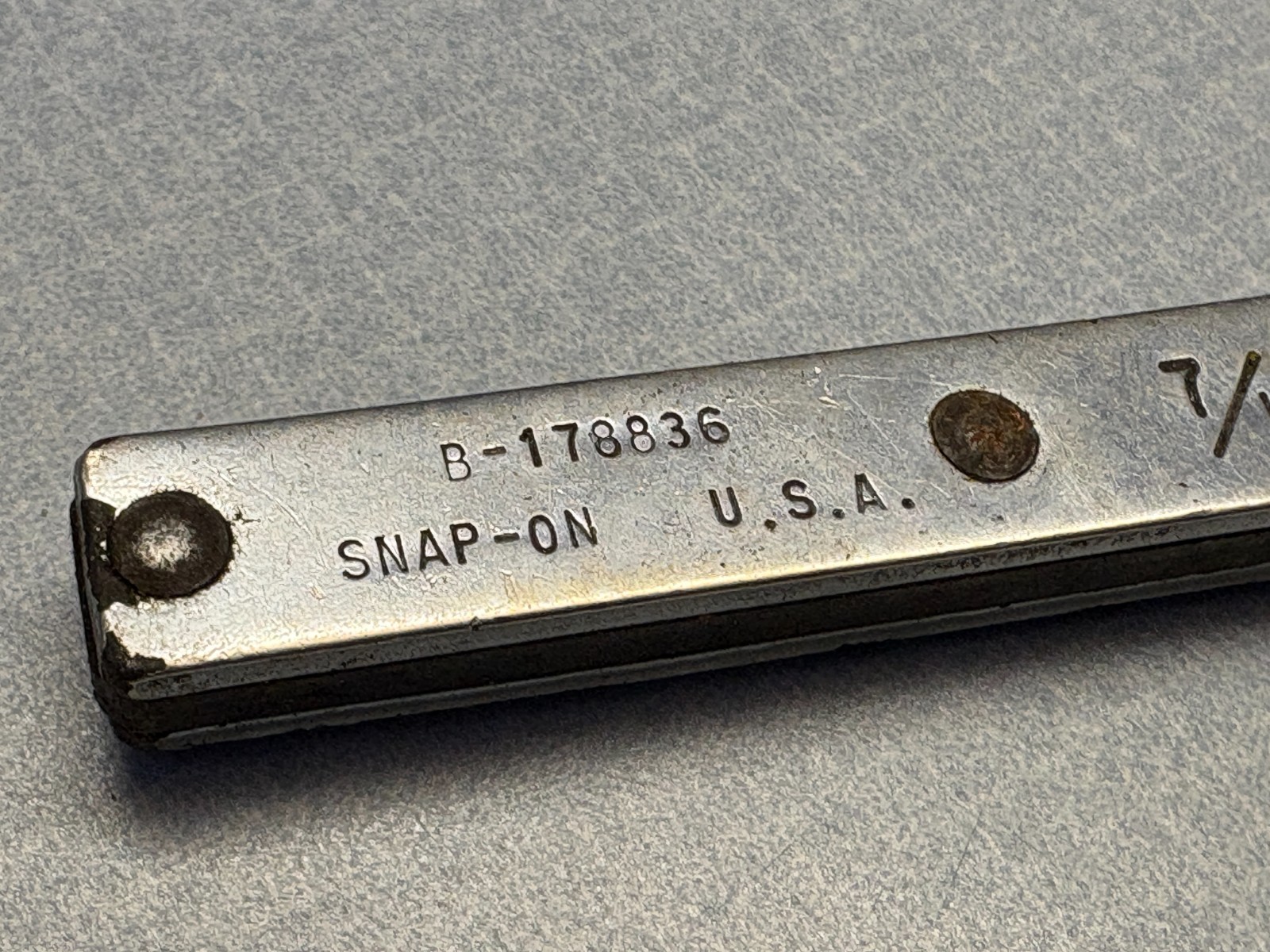 Snap On Mini 7/16″ Compact Single Ratcheting Pocket Wrench 6 Pt. B-178836