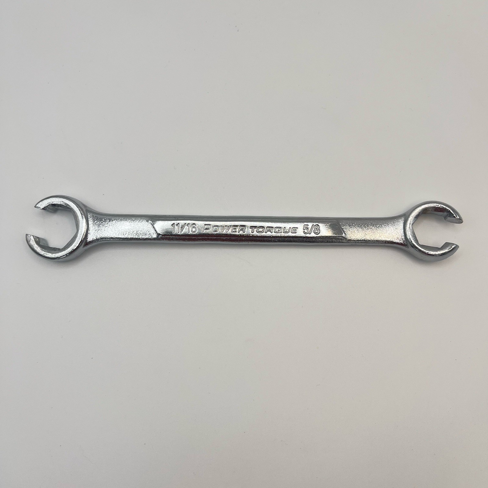 Power Torque 5/8″ x 11/16″ Double Open End Flare Nut Line Wrench Tool GM0012