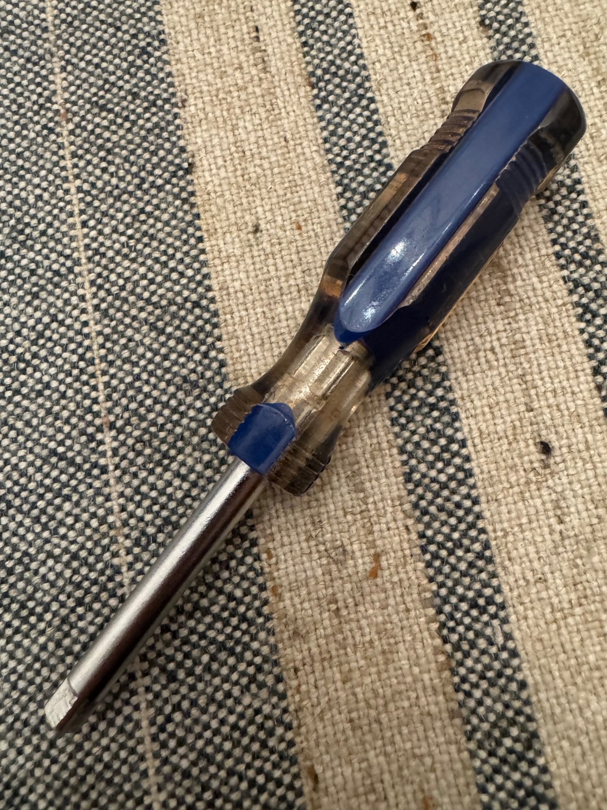 Easco 71-1207 1/4” Drive Spinner Handle Driver Blue Grip USA
