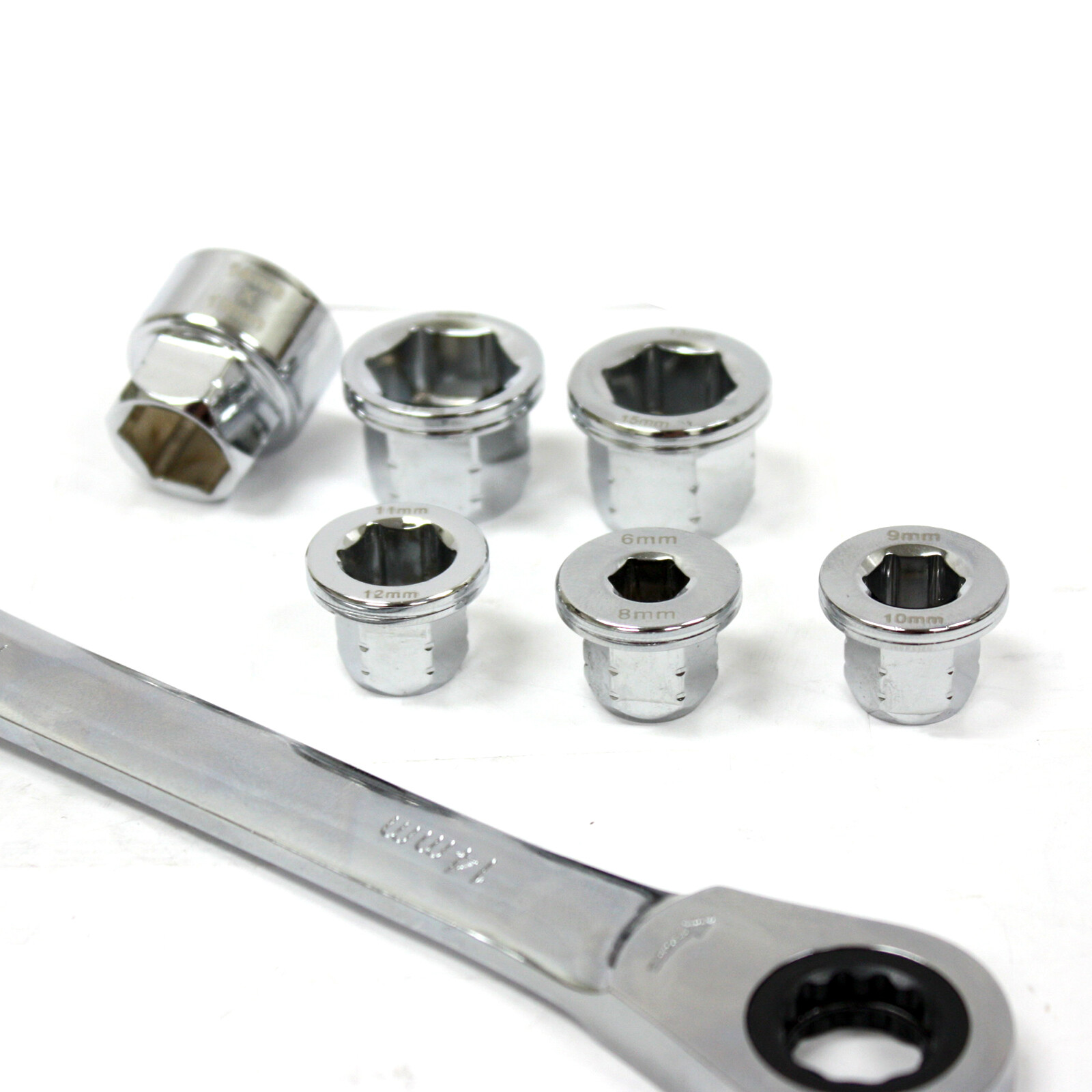 12 in 1 Ratchet Wrench Kit Interchangeable 14 x 19mm Metric 6 – 19 MM