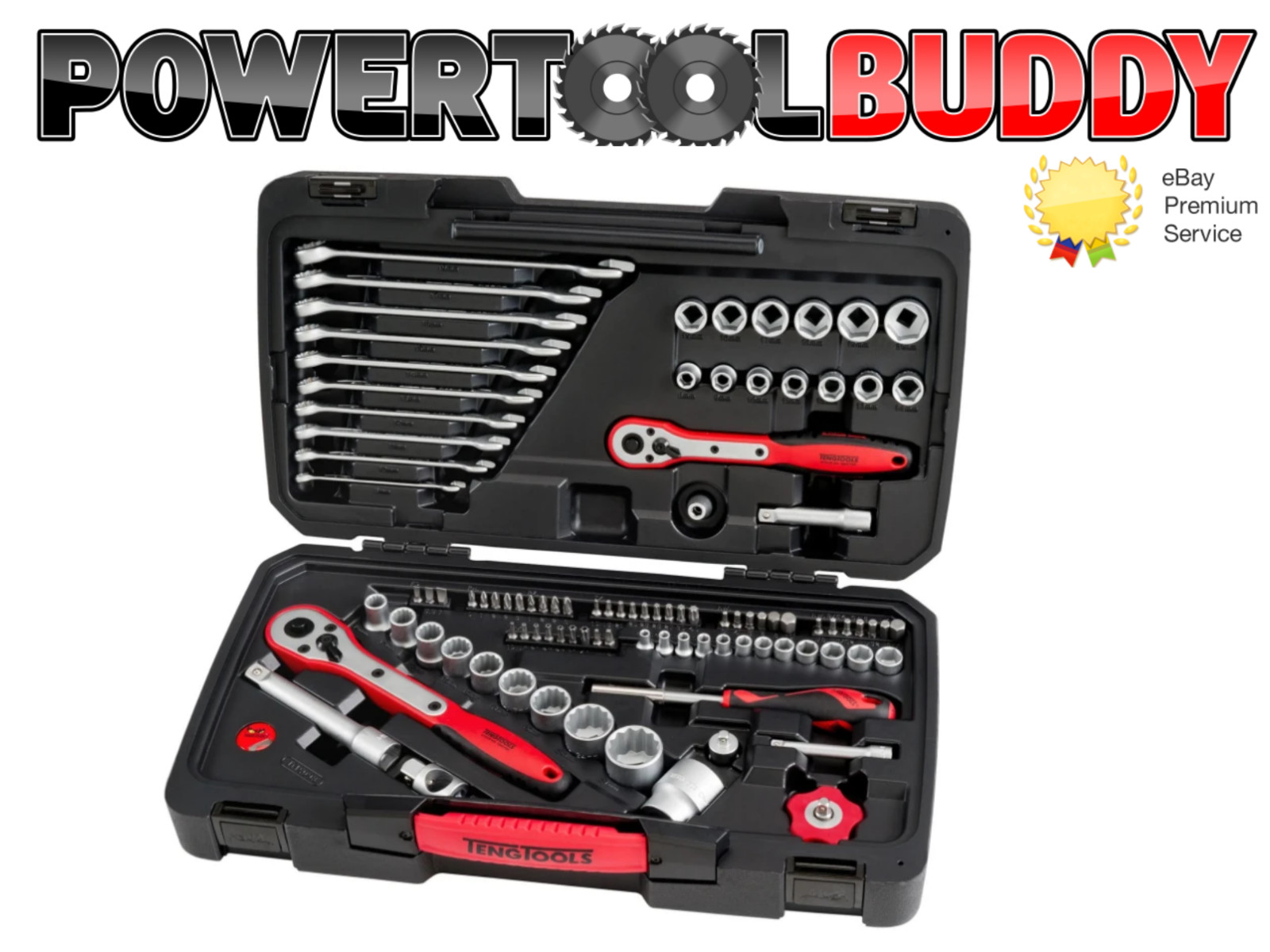 Teng TMX098 Mecca Pro Tool Set 98 Pieces 1/4″ 3/8″ 1/2″ Drive Sockets Ratchets