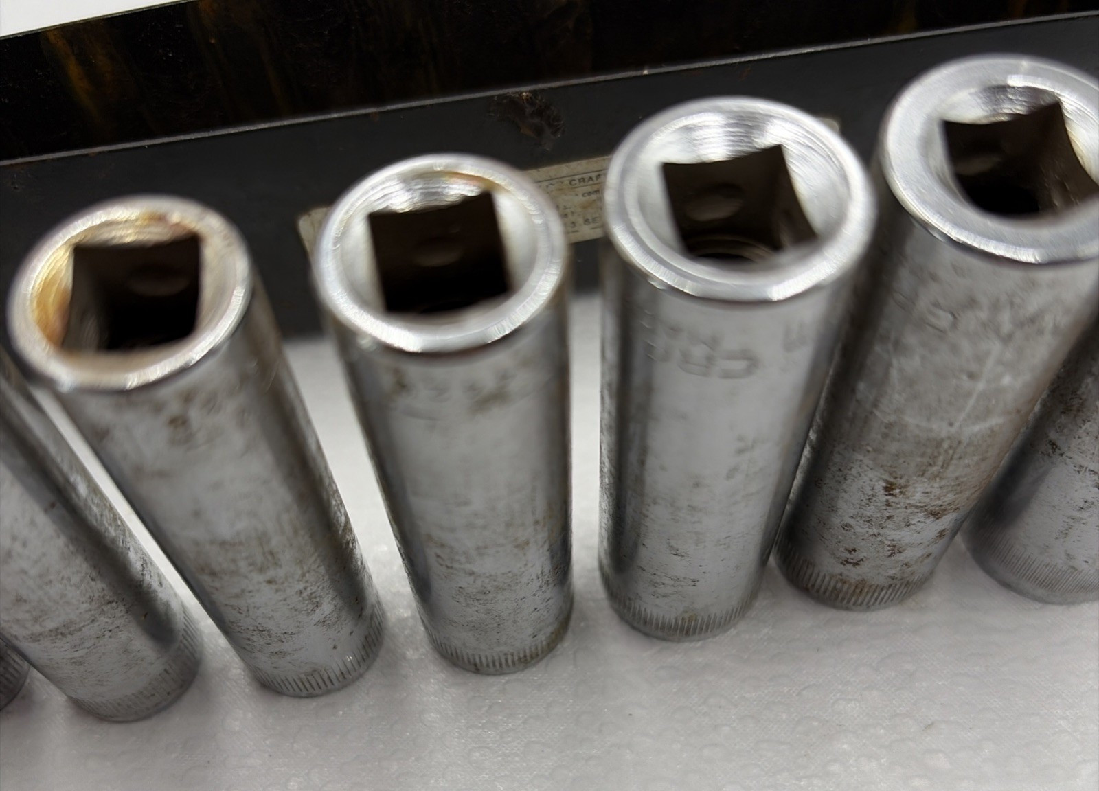 Craftsman 3/8″ Drive (9 Pc) Metric Deep Socket Set 9mm-19mm 6 Pt -V-