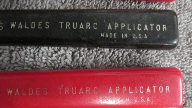 VINTAGE WALDES TRUARC APPLICATOR 3 PIECE SET ~ BAKELITE HANDLES ~ MADE IN USA