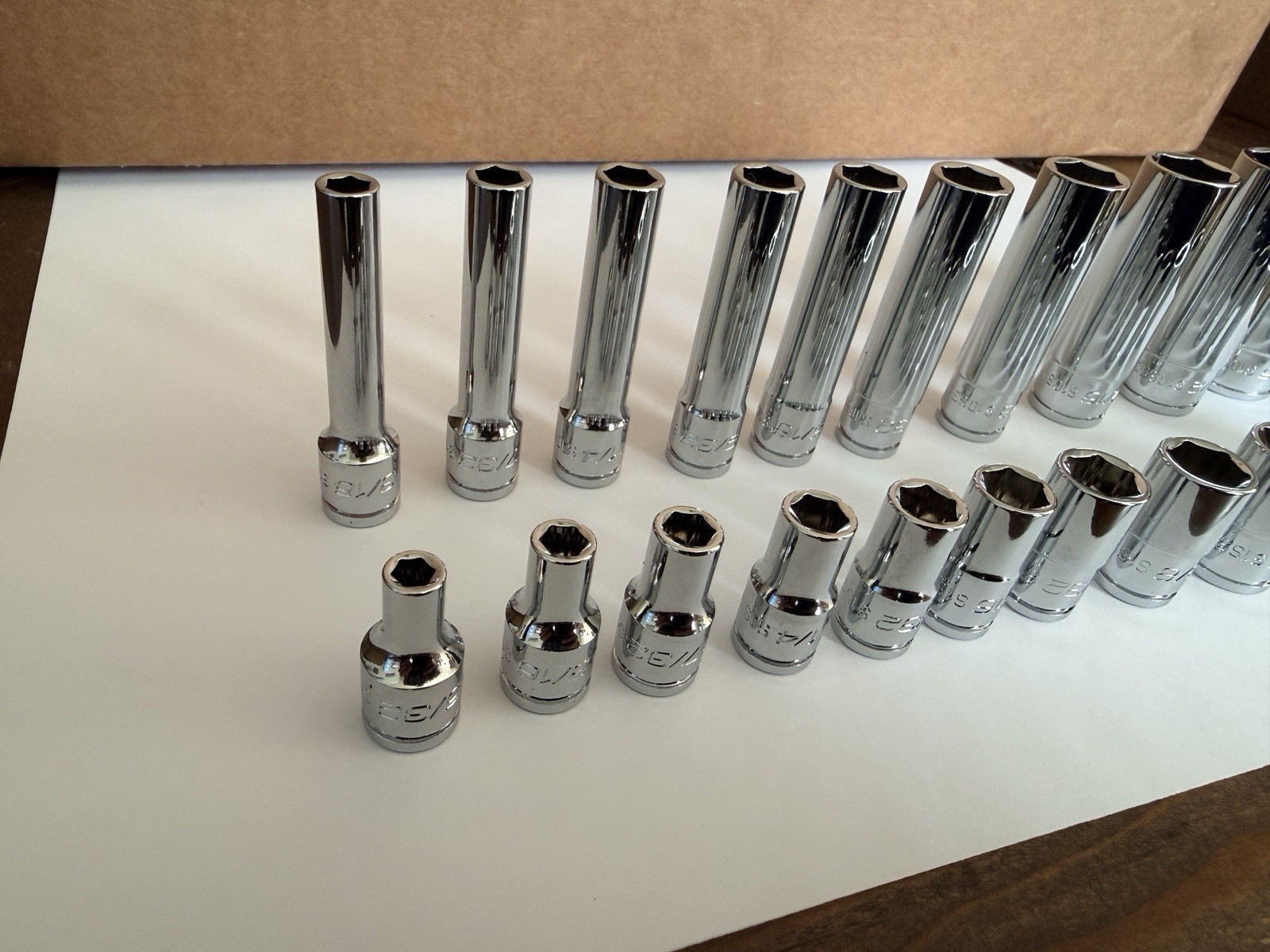 ICON Professional 1/4” Drive 6Pt SAE Shallow/Deep Socket Chrome-Choose Size SAE