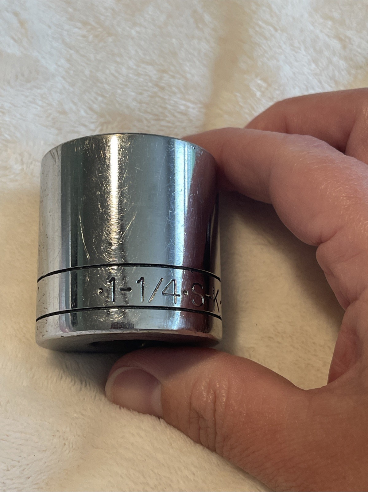 Vintage S-K 1 1/4″ Socket 12 Point 1/2″ Drive 40140 Made in USA Fast Ship!
