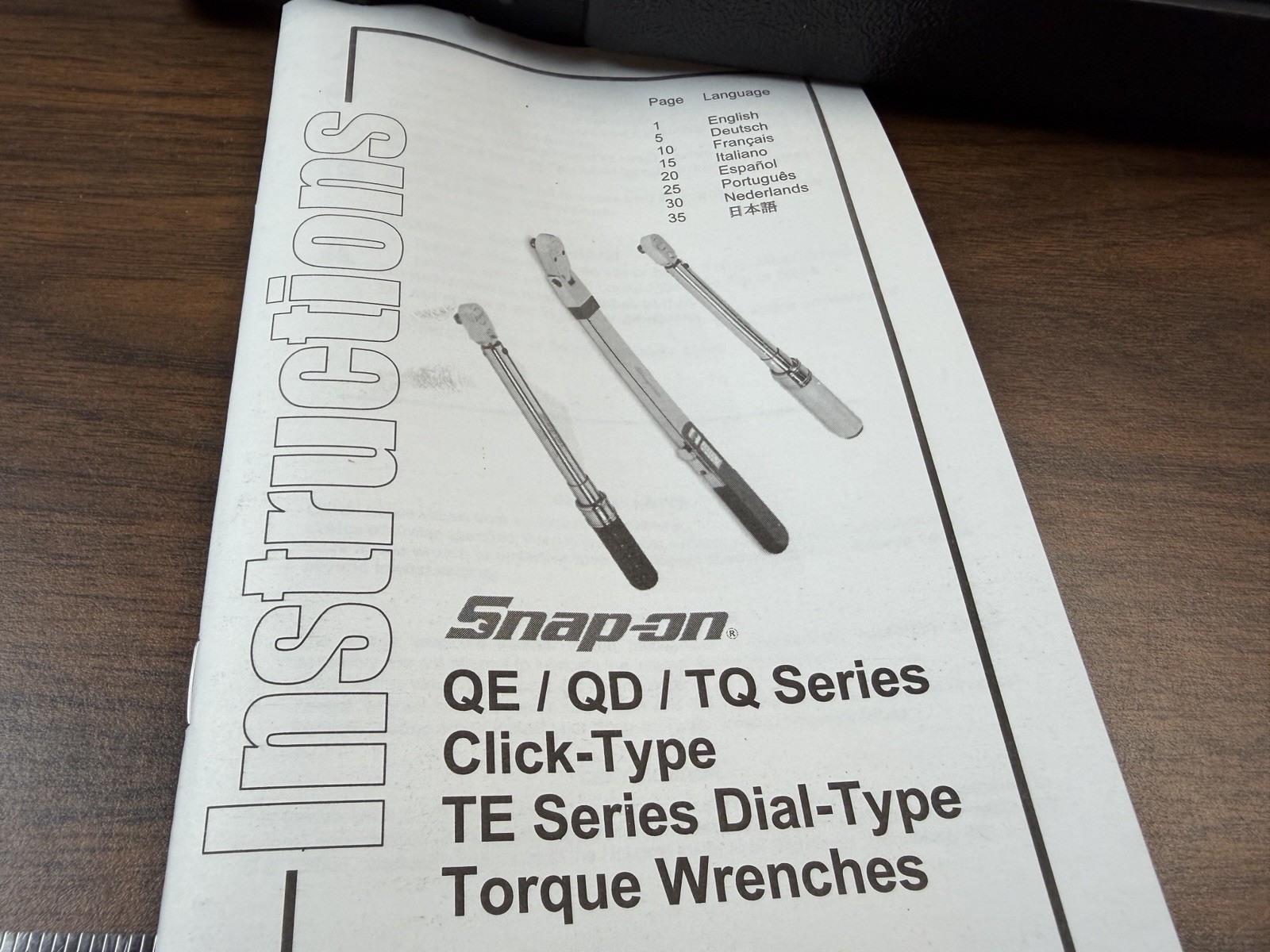 NEW Snap-on QD2FR75B 3/8 Drive SAE Adjustable Click-Type Flex-Head Torque Wrench