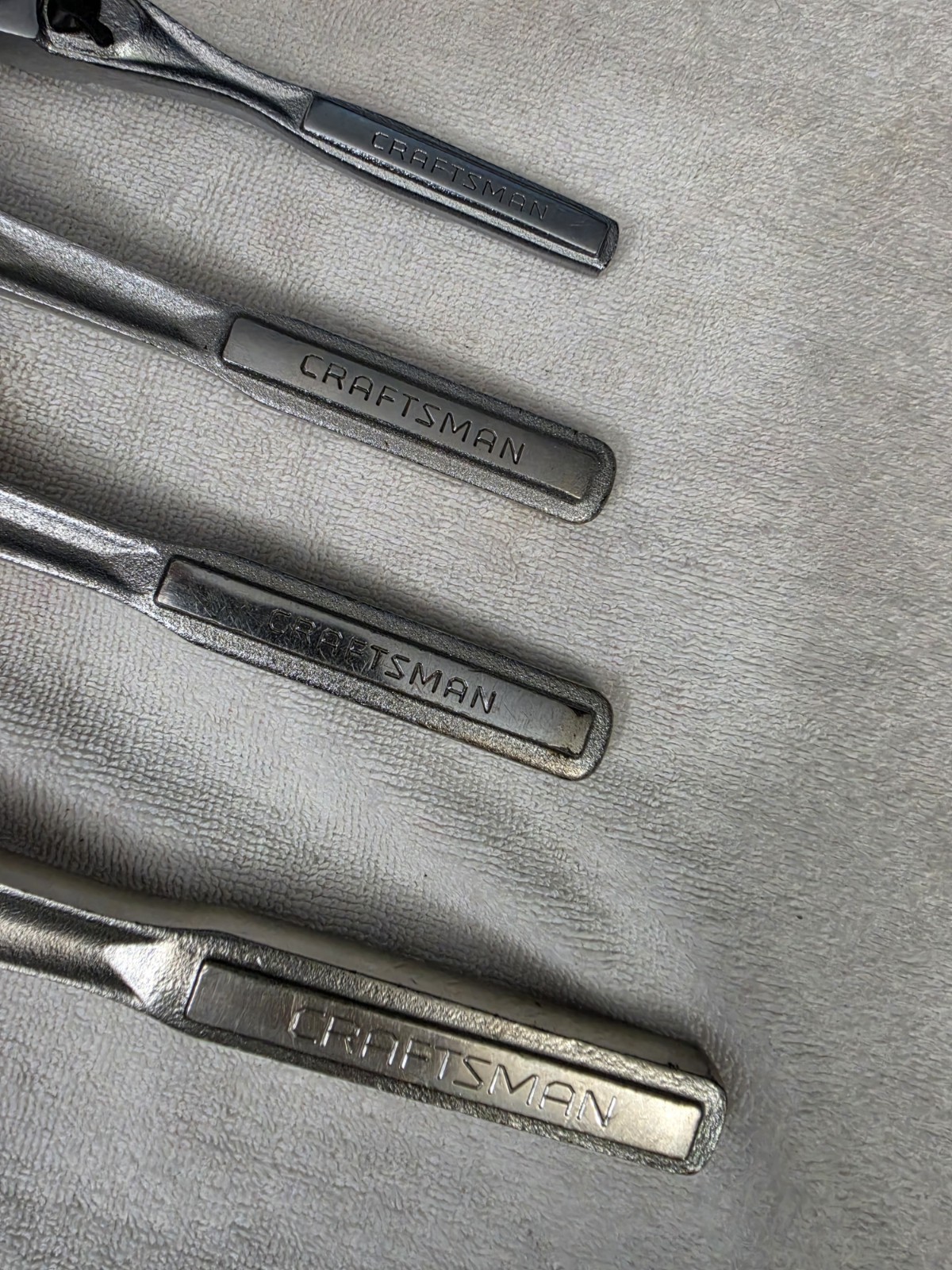USED Vintage Craftsman Ratchets Set Of 1/4, 3/8, 3/8 Long, And 1/2