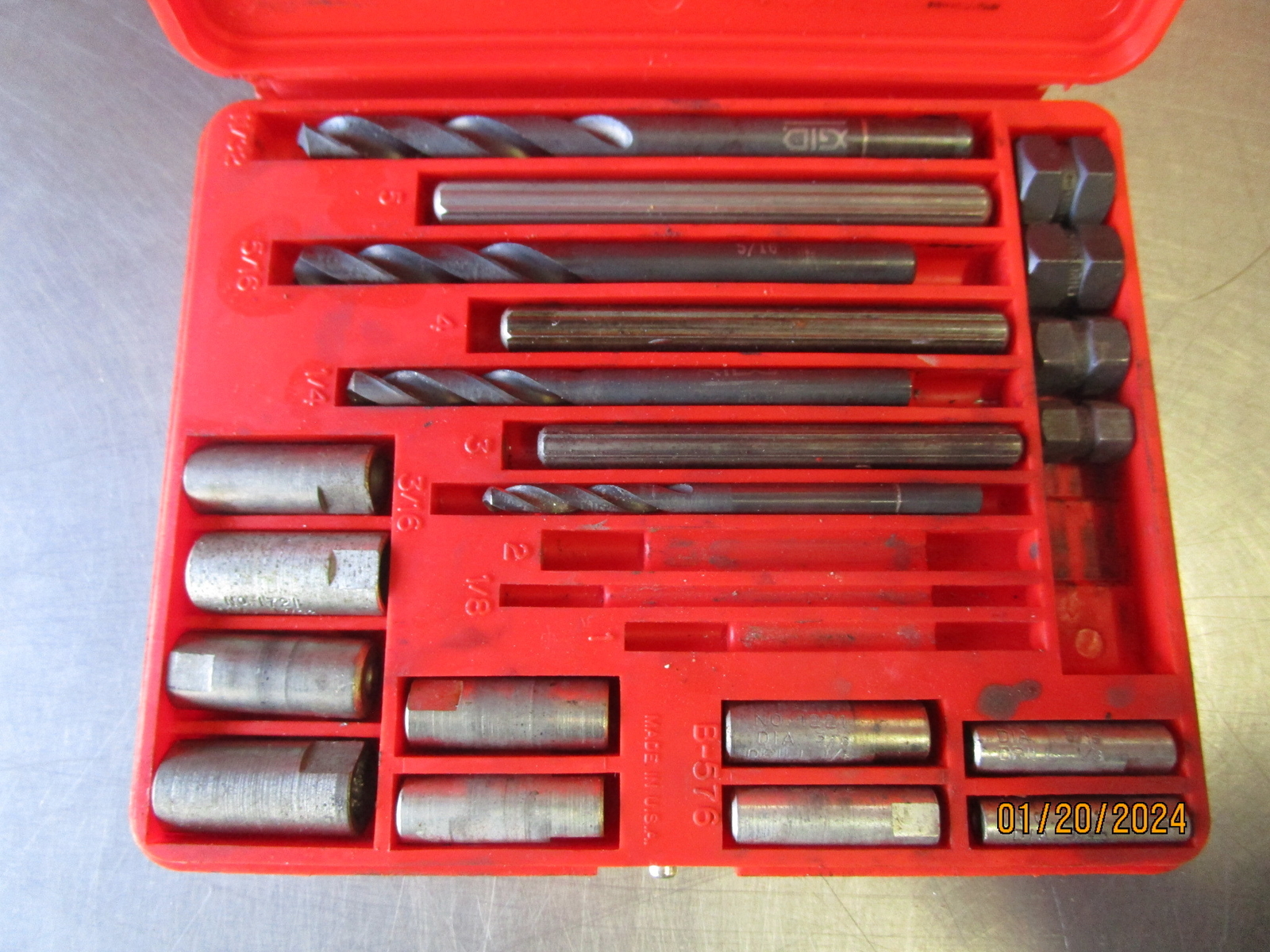 Blue Point By Snap On Screw Extractor Set No 1020