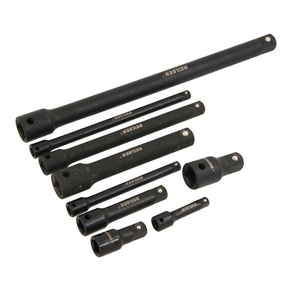 IMPACT EXTENSION BAR SOCKET SET 9PC 1/4″ 1/2″ 3/8″ DRIVE HEAVY DUTY CT4348