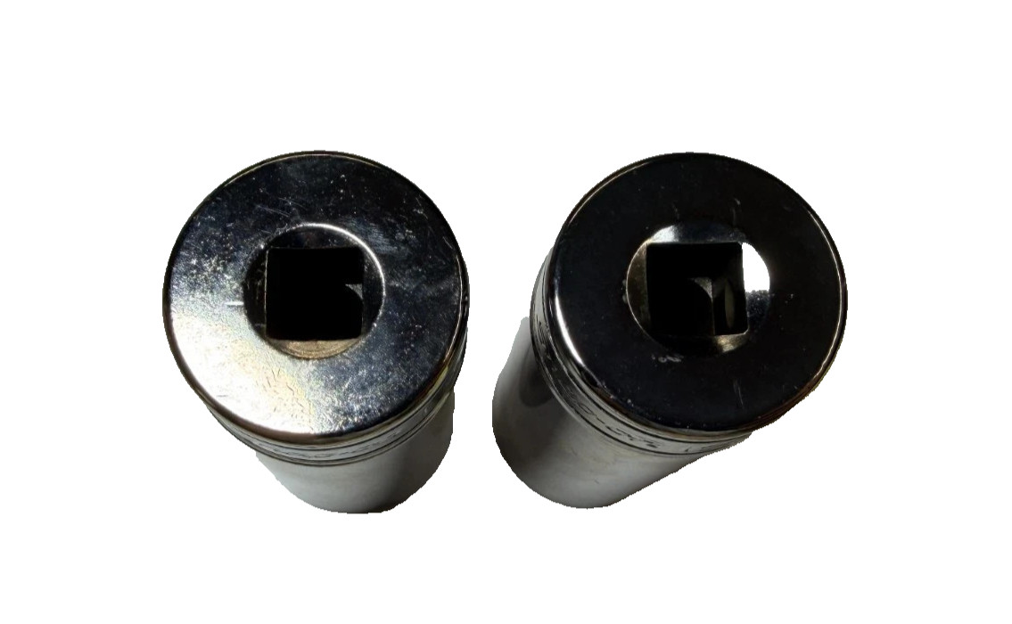 Snap-on 3/8″ drive 15/16″ & 1″ 6-point Deep Sockets SFS301 SFS321 USA NEW