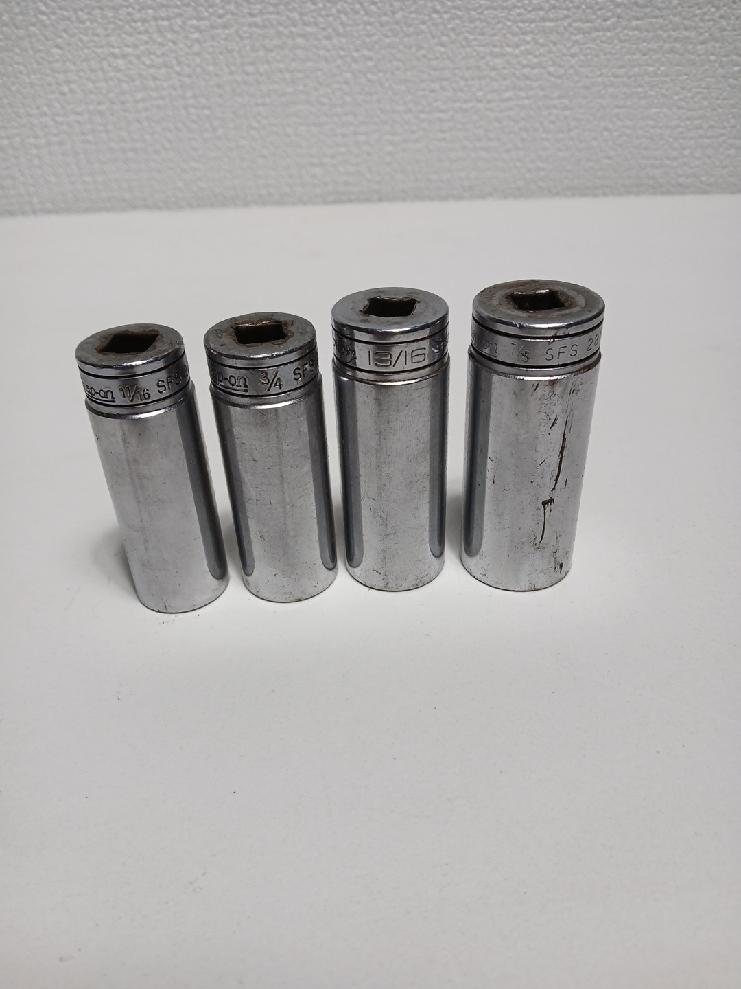 Snap-On 211SFSY 11pc 3/8″ Drive SAE Deep Chrome 6 Point Socket Set