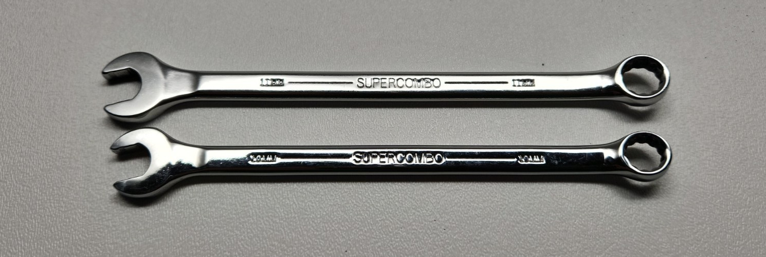 Lot of 2 Williams Supercombo Combination Wrench 10mm 1210MSC & 11mm 1211MSC USA