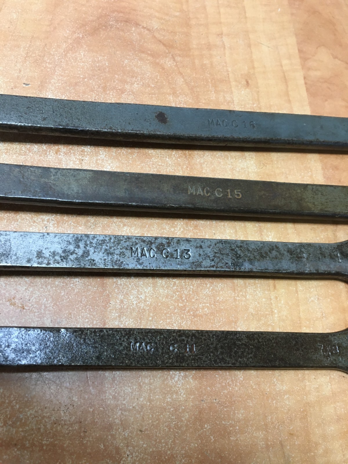Mac USA Sabina OH 4pc Combination Wrench C16 C15 C13 C11 1-1/4″ 1-1/8″ 1″ 7/8″