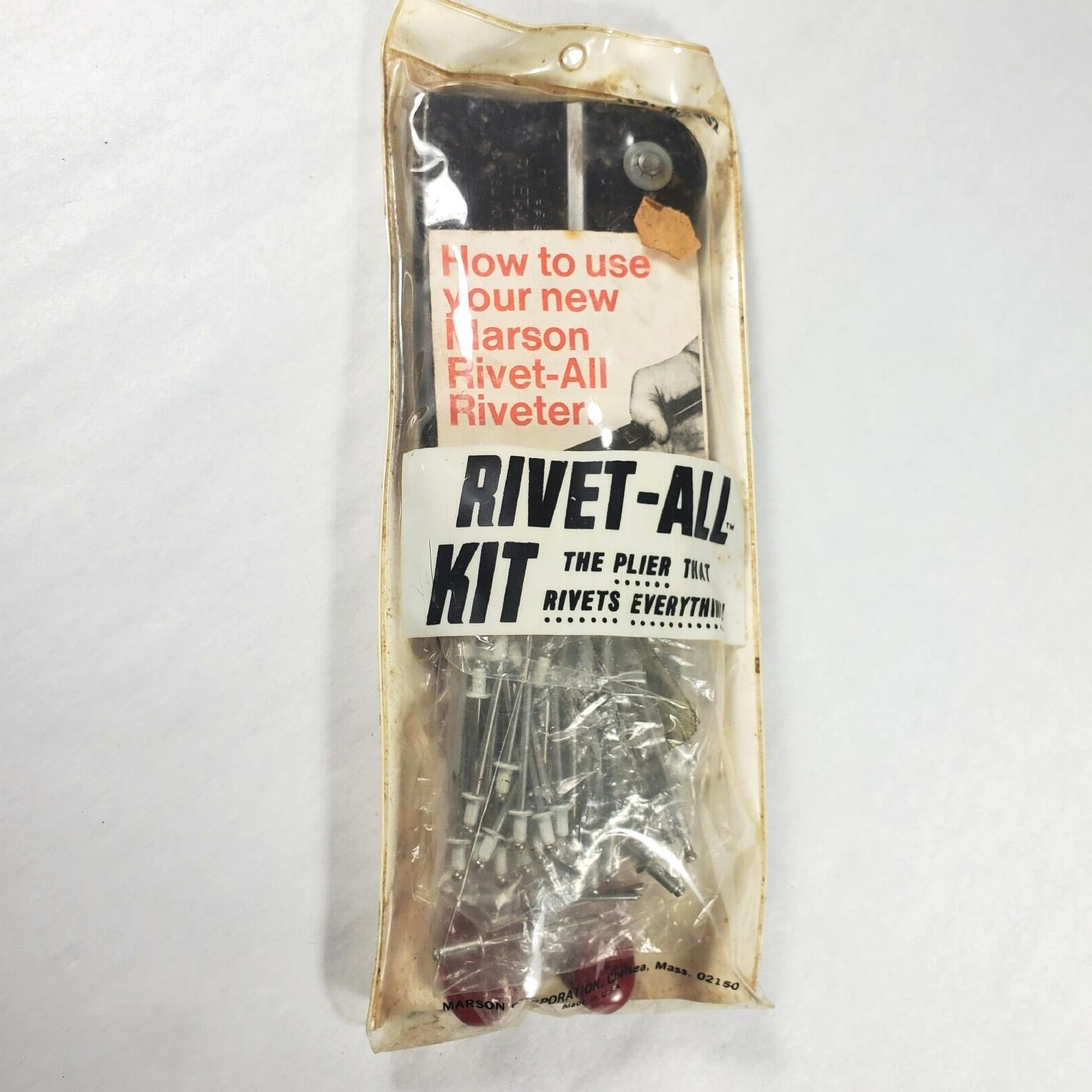 Marson Rivet-All Riveter Pop Rivet Gun Model No. CT-1 + Rivets & Instructions