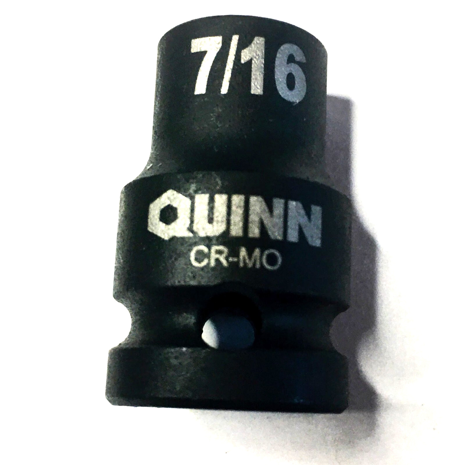 Quinn 7/16″ x 1/2″ Dr Standard Impact Socket 6 Point Free USA Shipping