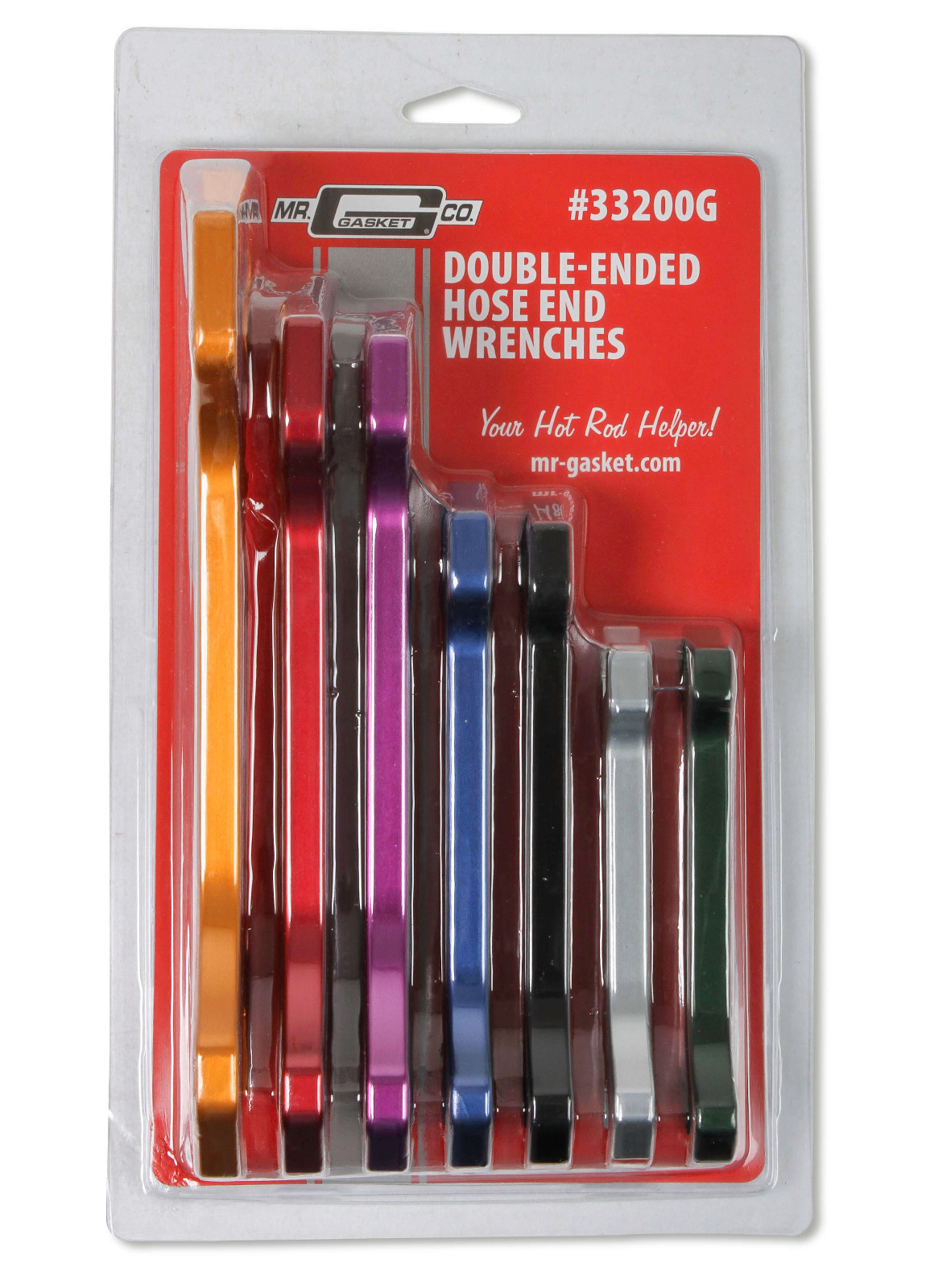 Mr Gasket 33200G Anodized Aluminum Wrench Set 3AN thru 20 AN 7 Piece Set