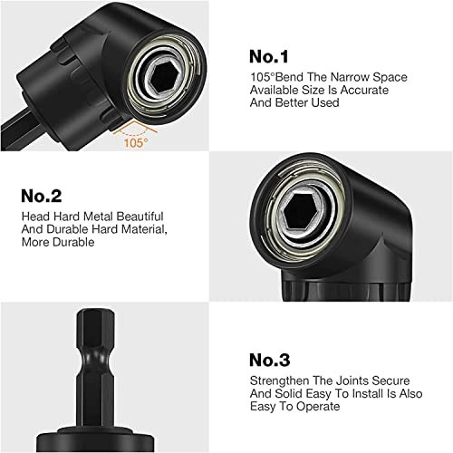 Impact Socket Adapter Set 3 Piece 1/4 3/8 1/2 Inch Universal Hex Drive 360