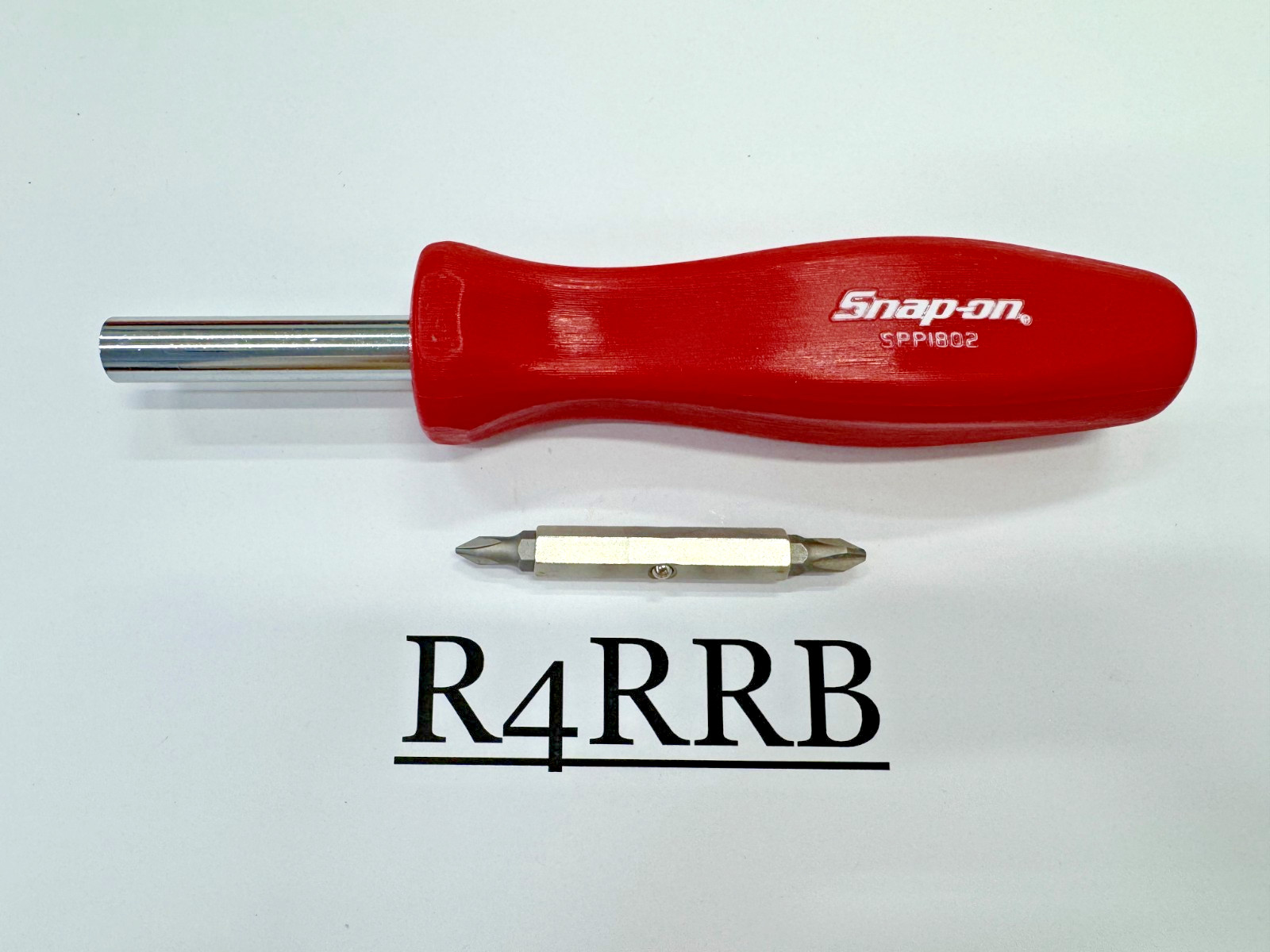 Snap-on Tools NEW RARE RED Hard Grip Reversible Blade Screwdriver Set SPP1802