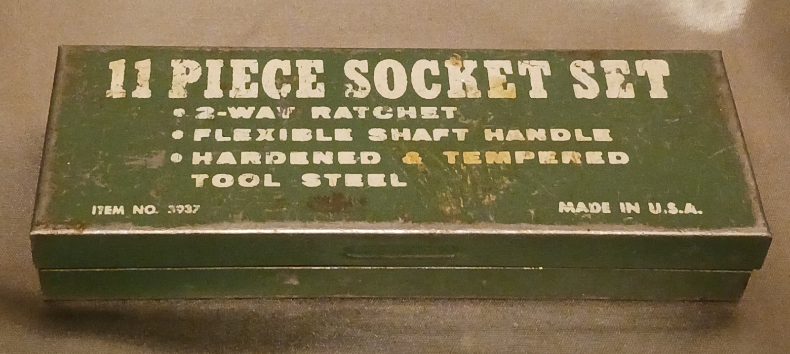 Oxwall 11 pc Socket Set #3937 ~1/4″ Drive Pre-Owned 1960’s