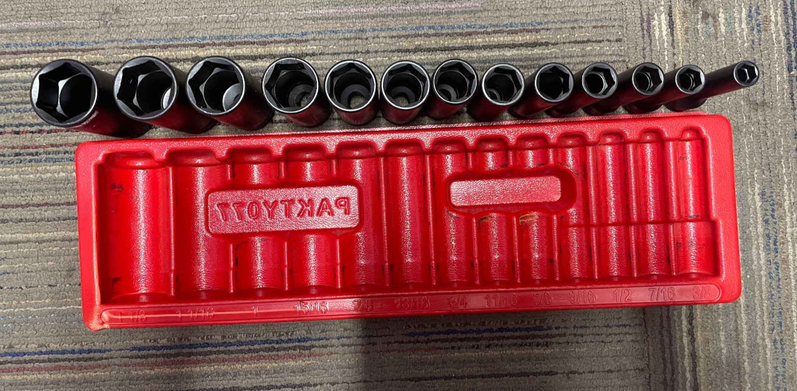 Snap-On 3/8″ to 1 1/8″ Deep Well Socket Set 1/2″ Drive
