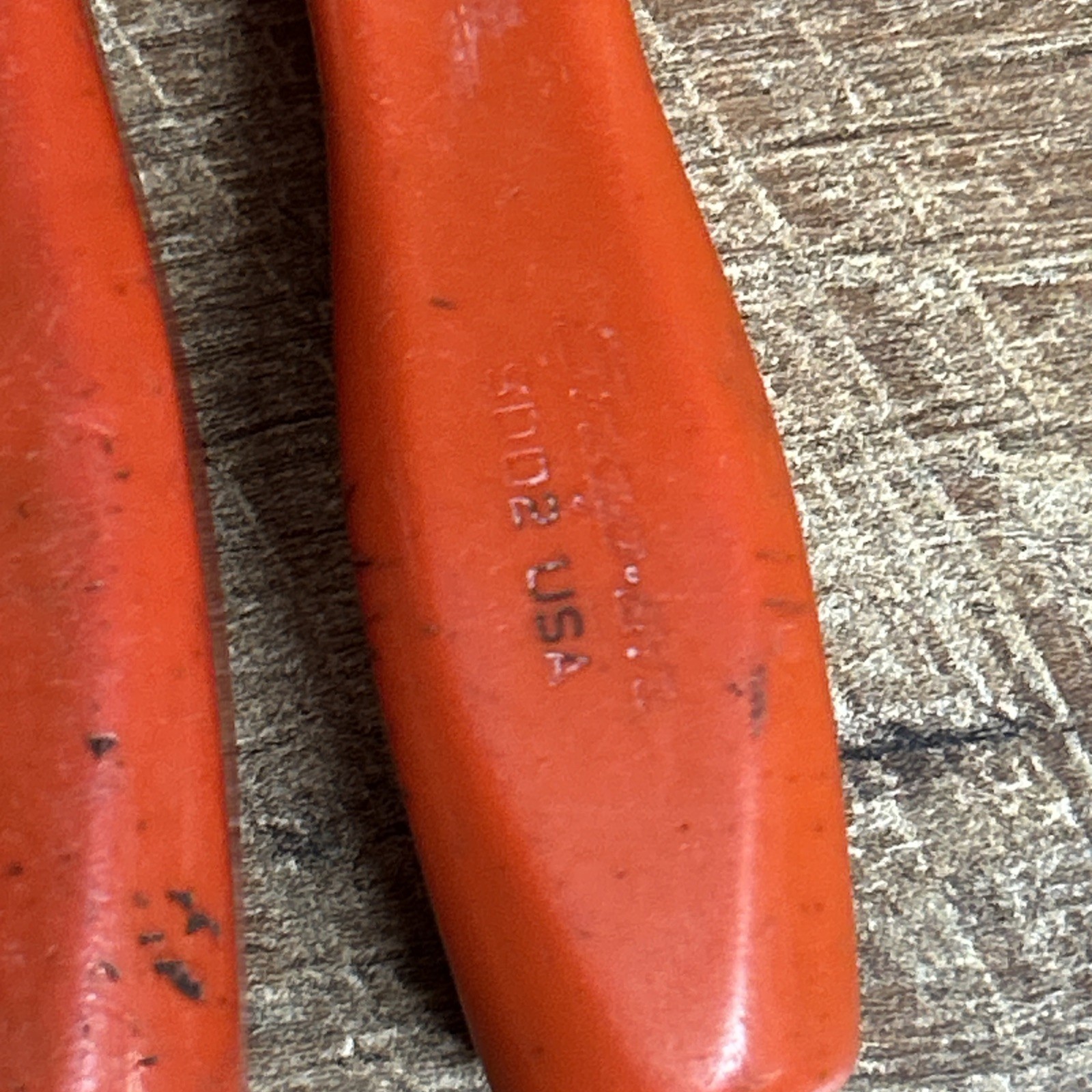 Snap-on 5 pc Slotted & Phillips Screwdrivers Red/orange Hard Handle USA