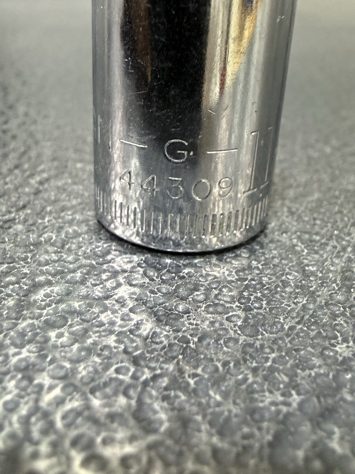 Vtg 11mm Craftsman G-Series Part 44309 – 3/8″ Drive 12-Point Socket USA Made