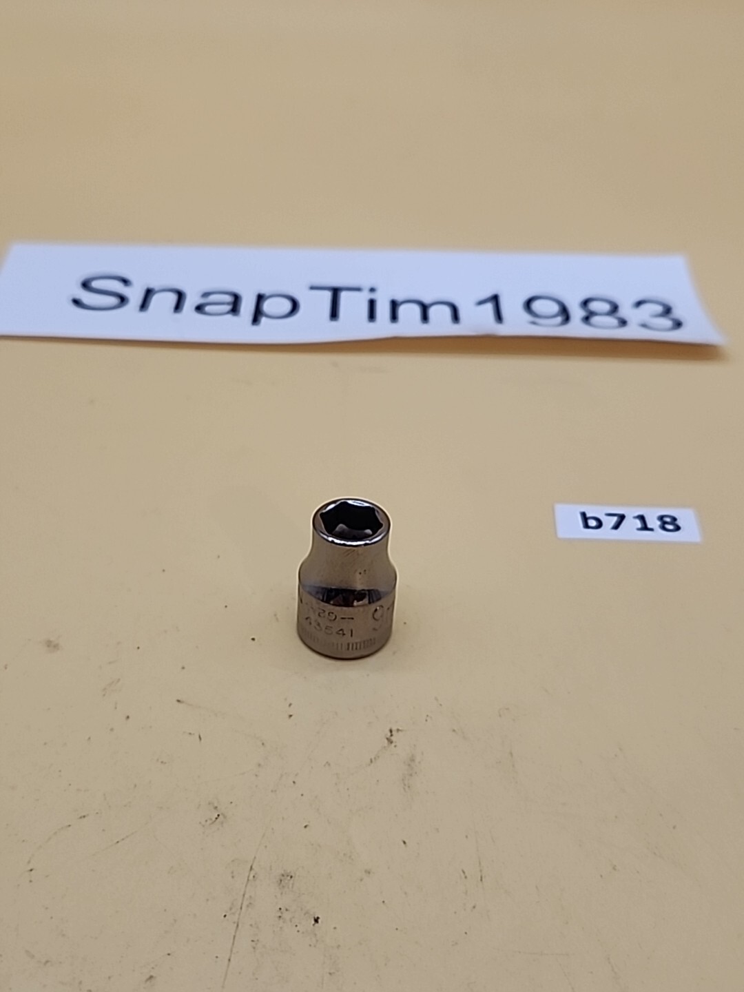 Craftsman Tools – 3/8″ Drive 6 Point 9mm Shallow Socket – G2 43541 USA