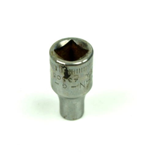 Craftsman -G- 4mm 6 Point Shallow Chrome Socket 1/4″ Drive 43505 USA