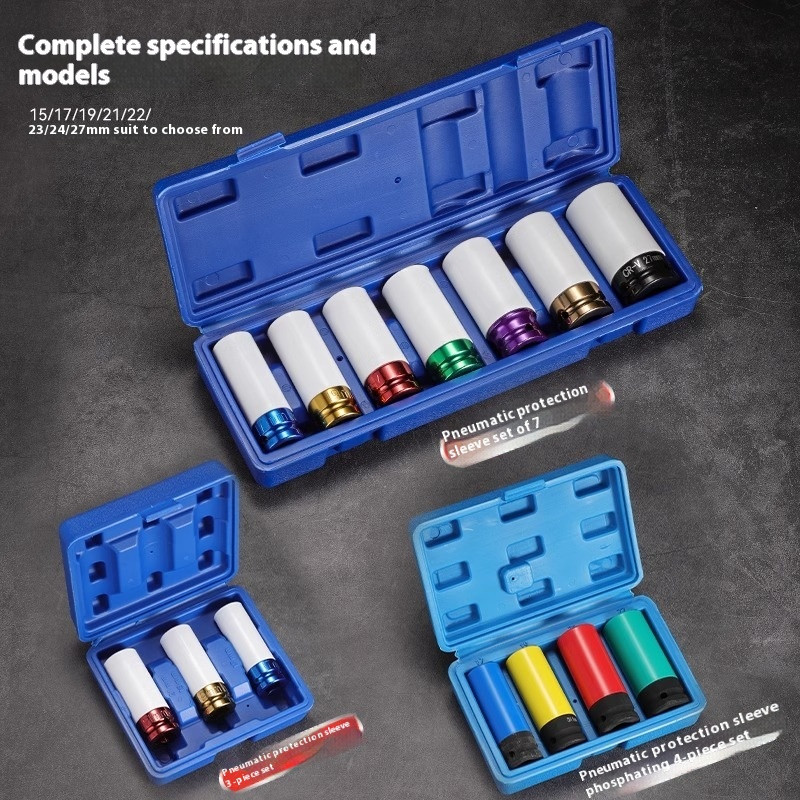 Pneumatic Tire Removal Protection Socket Set Extended Special Socket Wrench