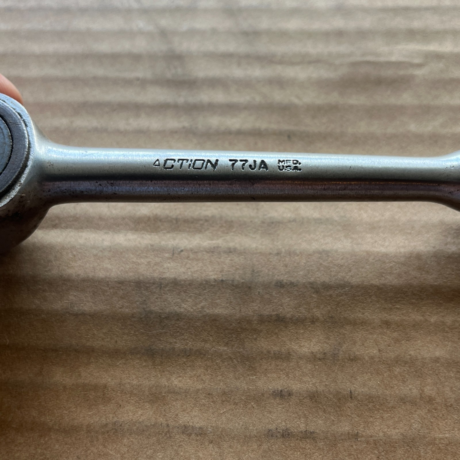 Vintage ACTION 77JA By Thorsen 3/8″ Ratchet Wrench USA 7″ Long