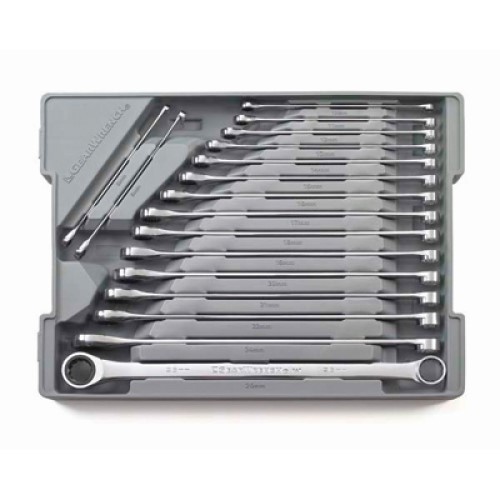 GearWrench XL GearBox Double Box Ratcheting Wrench Set, Metric, 17 Pieces