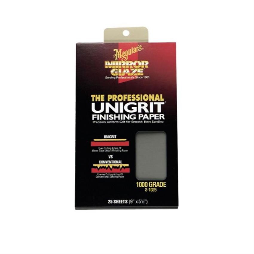 Meguiar’s S1025 Mirror Glaze Unigrit Finishing Paper 1000 Grit