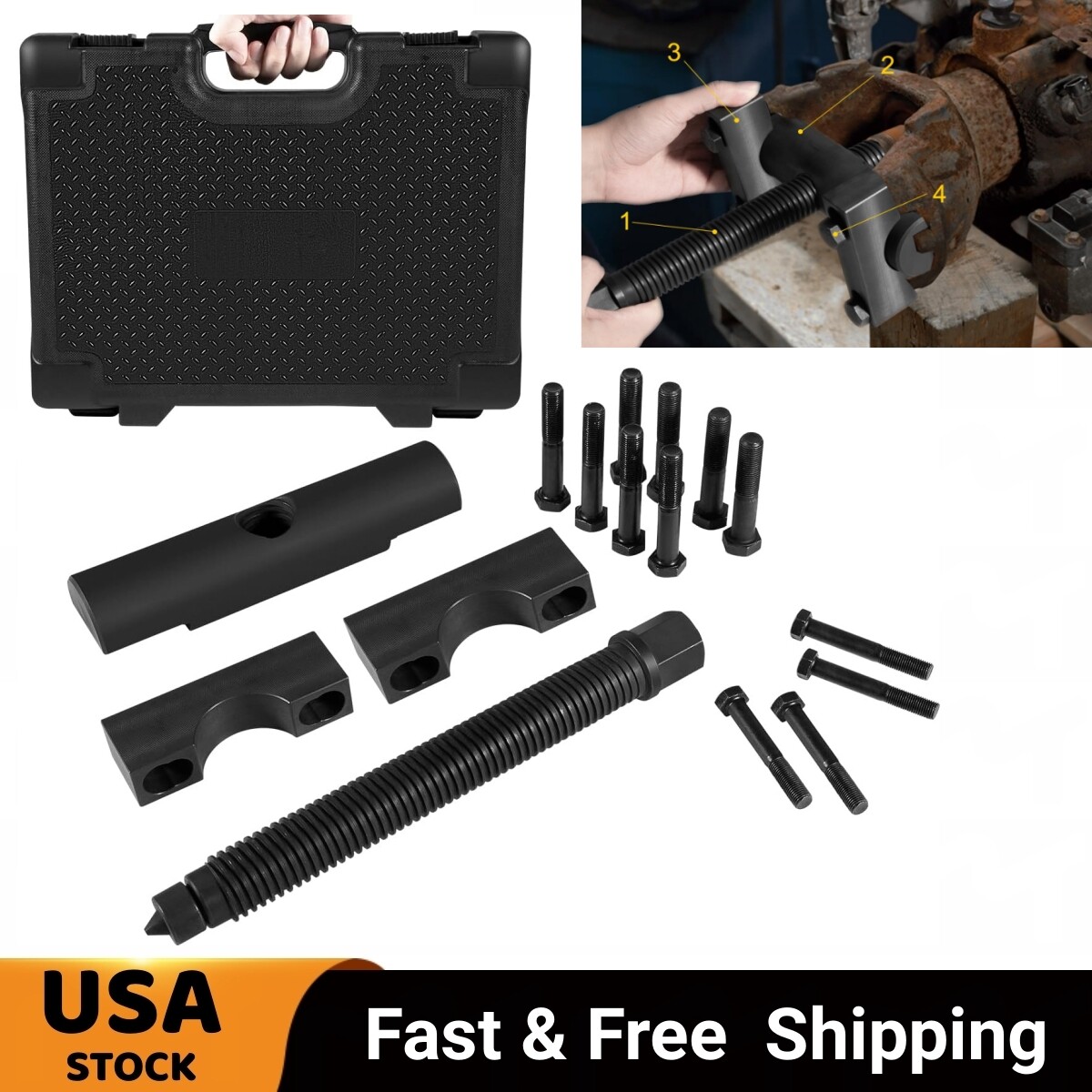 10803 Yoke Puller Remover Tool 3/4 inch For Meritor & Spicer 1610 1760 1710 1810