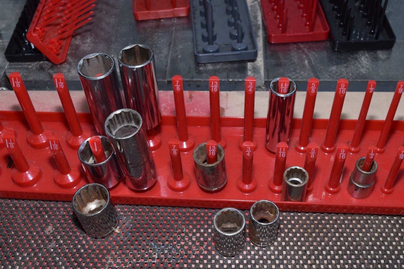 😳LARGE LOT 15LBS🫡 107 Pcs Sockets SAE Metric Drive 6 Point 12 Point Husky 5233