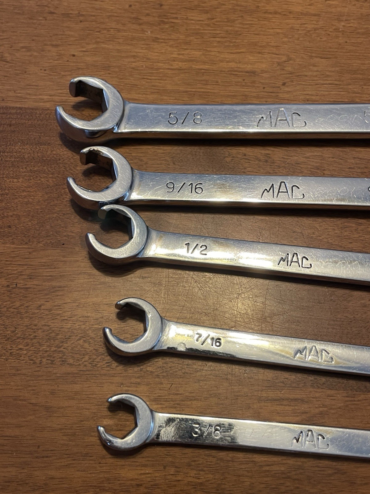 Mac Tools COBR12-COBR20 SAE 3/8″-5/8″ Flare Nut /Speed Open End Wrench USA