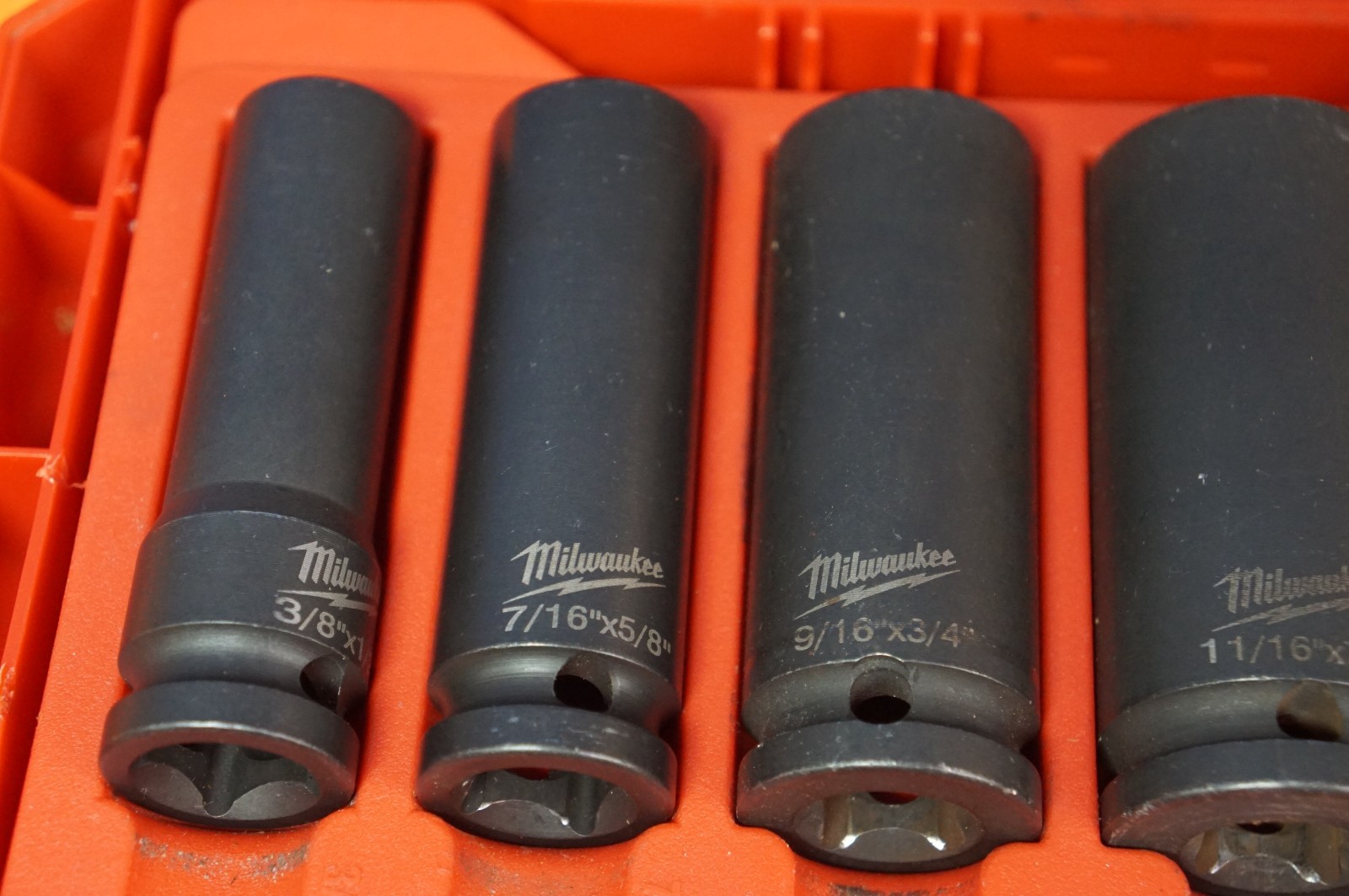 Milwaukee 49-66-5124 1/2″ Drive 6PC 12PT 2 In 1 Socket Set 3/8″-1-1/8″
