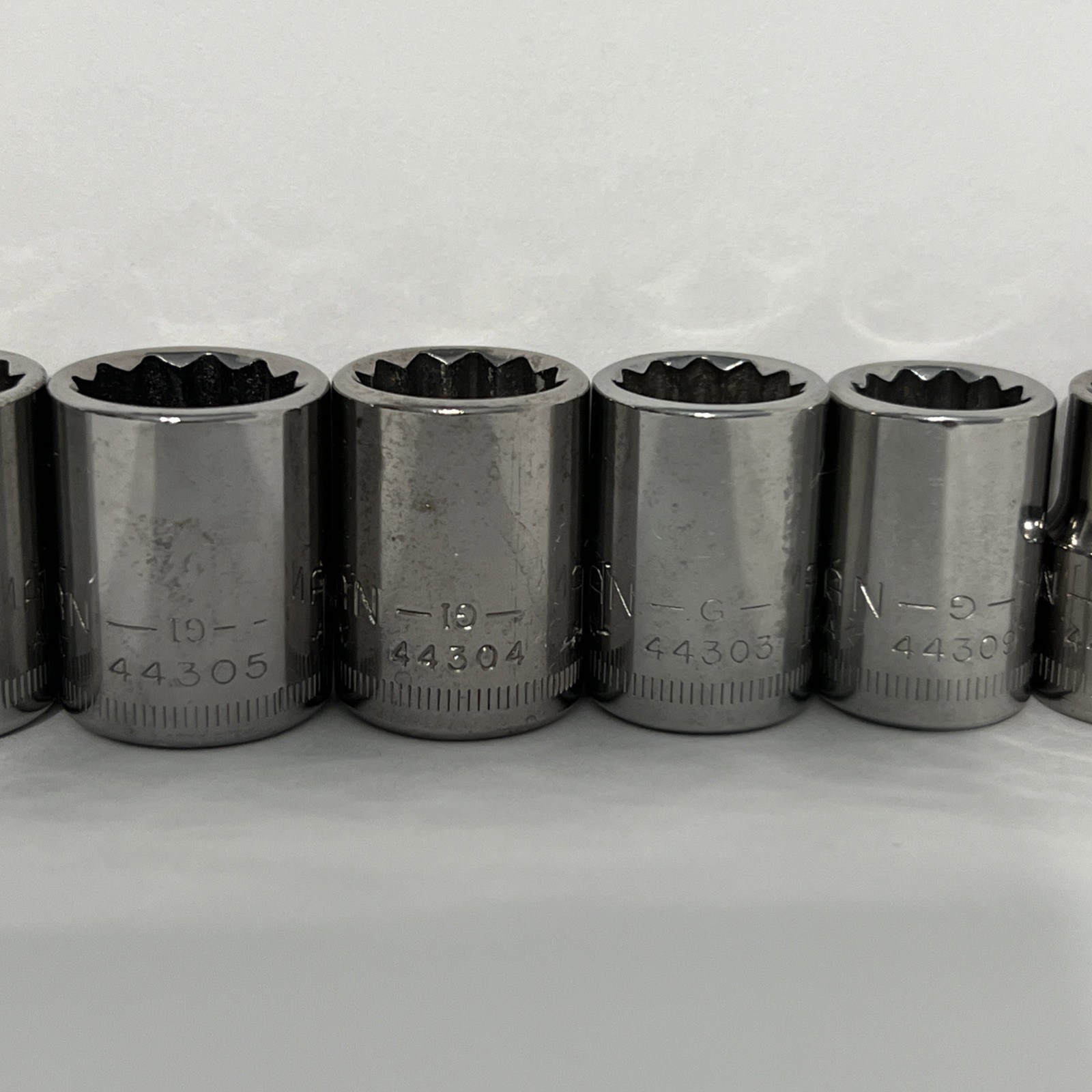 Craftsman 15pc Metric Shallow Socket Set 3/8” Drive, 12 Pt, 6-19mm & 21mm Vtg