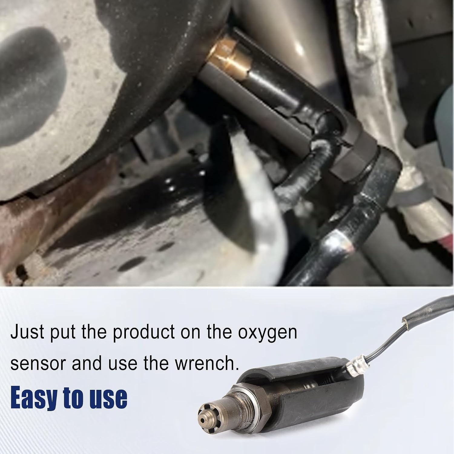 Oxygen Sensor Socket with Side Wire Cutout 3/8-Inch Drive by 7/8 22mm 02 Socket