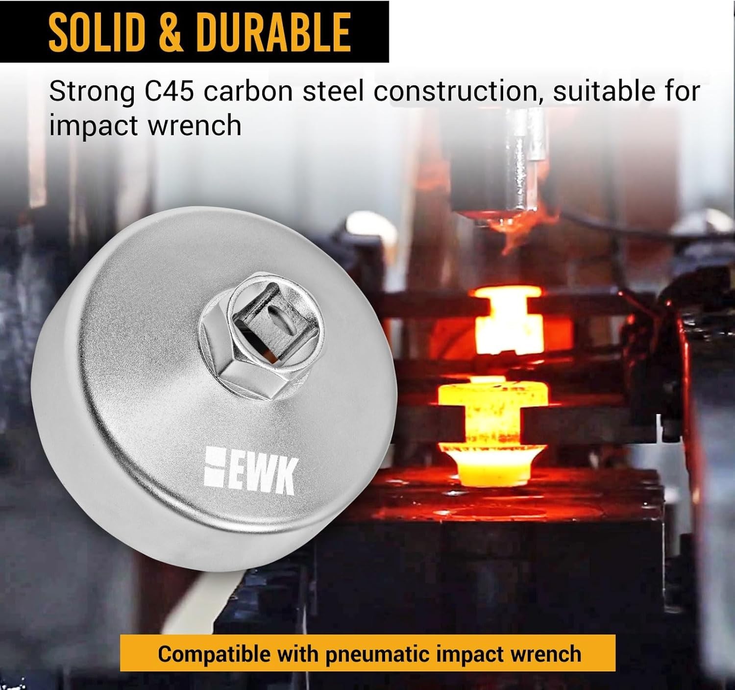 Notch-Less 64mm Oil Filter Wrench – Precision Tool for Hassle-Free Oil Changes