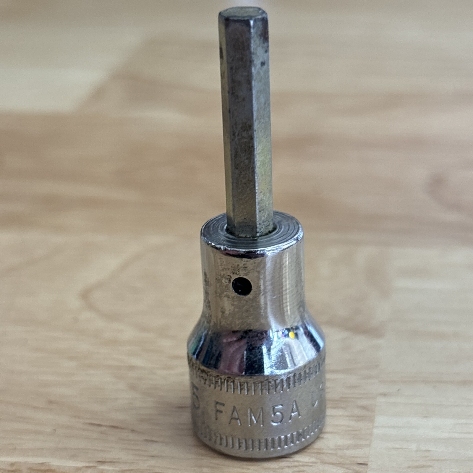 Snap On 5mm Hex Bit Driver Socket 3/8″ Drive FAM5A Vintage USA