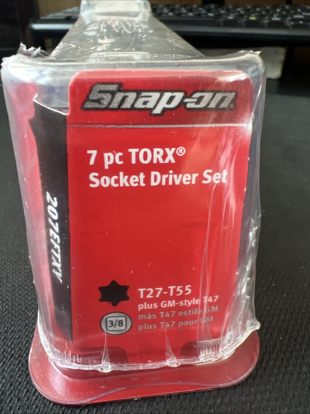 Snap On 3/8″ drive T27 – T55 7 pc TORX Socket Driver SET 207EFTXY NEW!