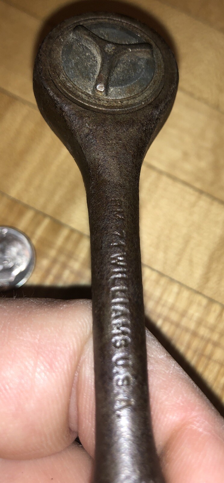 VTG RARE EARLY WILLIAMS BM-71 1/4″ DRIVE FINE TOOTH HD RATCHET (FREE S&H)